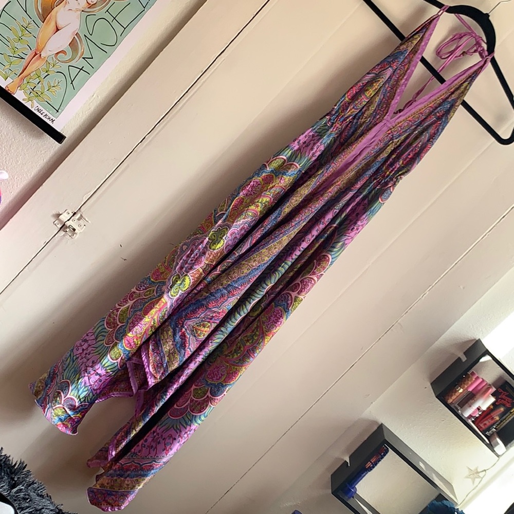 Asymmetrical Satin handkerchief dress